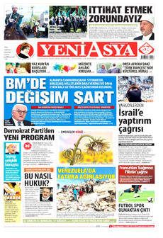 YENİ ASYA 1 Temmuz 2026 gazete manşeti