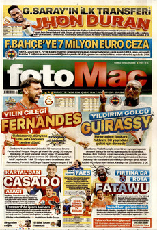 FOTOMAÇ 1 Temmuz 2026 gazete manşeti