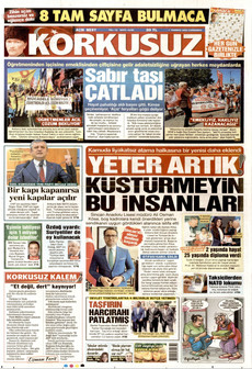 KORKUSUZ 1 Temmuz 2026 gazete manşeti