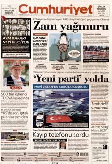 CUMHURİYET 2 Temmuz 2026 gazete manşeti