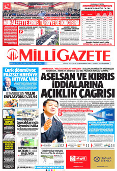 MİLLİ GAZETE 2 Temmuz 2026 gazete manşeti
