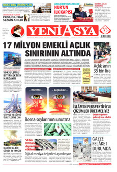 YENİ ASYA 2 Temmuz 2026 gazete manşeti