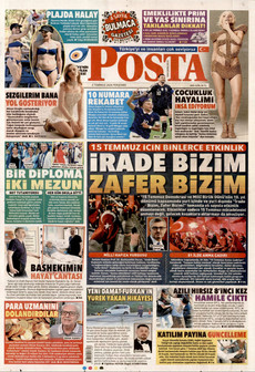 POSTA 2 Temmuz 2026 gazete manşeti