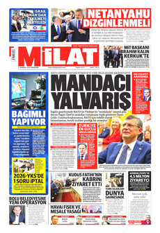 MİLAT 2 Temmuz 2026 gazete manşeti