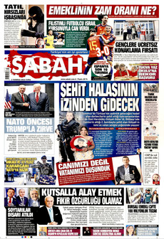 SABAH 3 Temmuz 2026 gazete manşeti