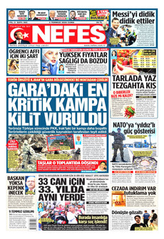 NEFES 3 Temmuz 2026 gazete manşeti