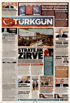 TÜRKGÜN 3 Temmuz 2026 gazete manşeti
