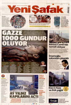 YENİ ŞAFAK 3 Temmuz 2026 gazete manşeti