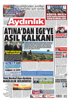 AYDINLIK GAZETESİ 3 Temmuz 2026 gazete manşeti