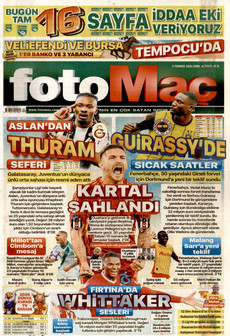 FOTOMAÇ 3 Temmuz 2026 gazete manşeti