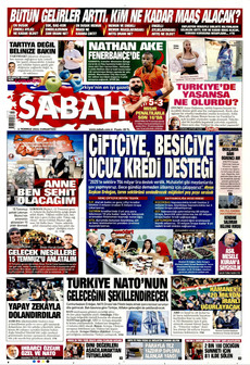 SABAH 4 Temmuz 2026 gazete manşeti