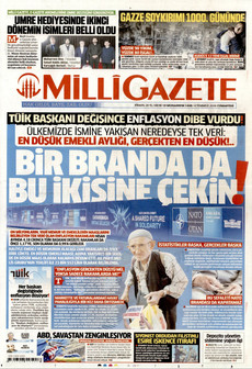 MİLLİ GAZETE 4 Temmuz 2026 gazete manşeti
