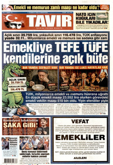 TAVIR GAZETESİ 4 Temmuz 2026 gazete manşeti