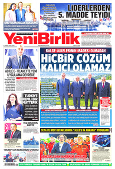 YENİBİRLİK 5 Temmuz 2026 gazete manşeti