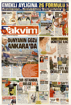 TAKVİM 5 Temmuz 2026 gazete manşeti