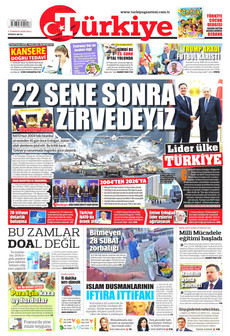 TÜRKİYE GAZETESİ 7 Temmuz 2026 gazete manşeti