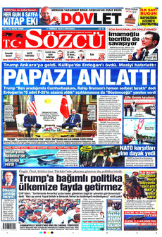 SÖZCÜ 8 Temmuz 2026 gazete manşeti
