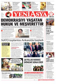 YENİ ASYA 8 Temmuz 2026 gazete manşeti