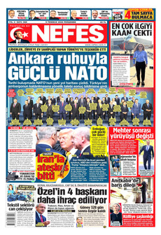 NEFES 9 Temmuz 2026 gazete manşeti