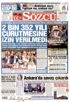 SÖZCÜ 9 Temmuz 2026 gazete manşeti