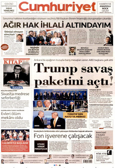 CUMHURİYET 9 Temmuz 2026 gazete manşeti