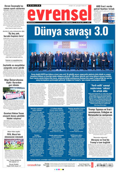 EVRENSEL 9 Temmuz 2026 gazete manşeti