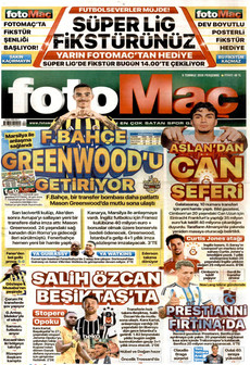 FOTOMAÇ 9 Temmuz 2026 gazete manşeti
