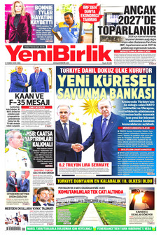 YENİBİRLİK 10 Temmuz 2026 gazete manşeti