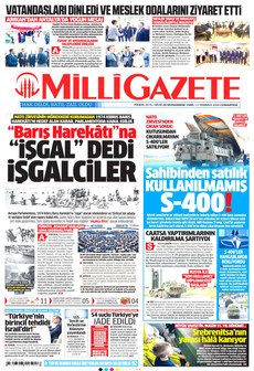 MİLLİ GAZETE 11 Temmuz 2026 gazete manşeti