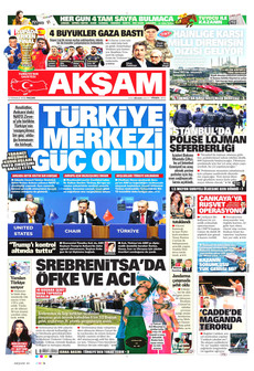 AKŞAM 12 Temmuz 2026 gazete manşeti