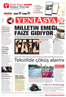 YENİ ASYA 12 Temmuz 2026 gazete manşeti