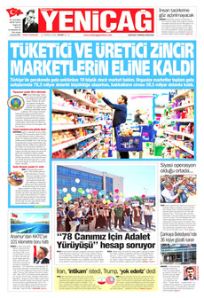 YENİÇAĞ 12 Temmuz 2026 gazete manşeti