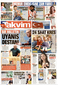 TAKVİM 12 Temmuz 2026 gazete manşeti