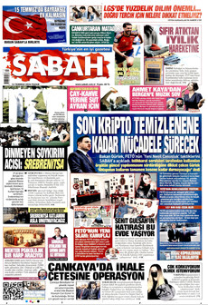 SABAH 12 Temmuz 2026 gazete manşeti