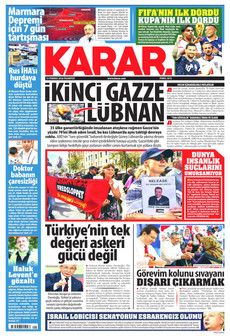 KARAR 13 Temmuz 2026 gazete manşeti