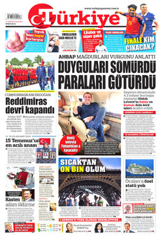 TÜRKİYE GAZETESİ 14 Temmuz 2026 gazete manşeti