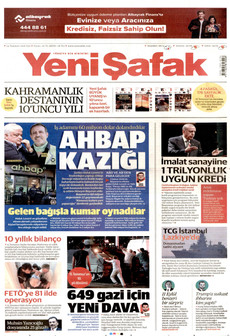 YENİ ŞAFAK 14 Temmuz 2026 gazete manşeti