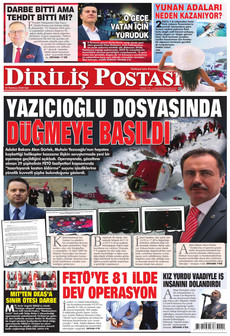 DİRİLİŞ POSTASI 14 Temmuz 2026 gazete manşeti