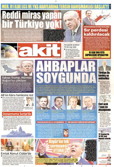 YENİ AKİT 14 Temmuz 2026 gazete manşeti