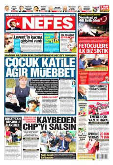 NEFES 15 Temmuz 2026 gazete manşeti