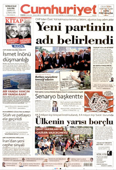 CUMHURİYET 16 Temmuz 2026 gazete manşeti