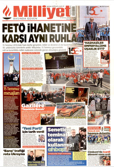 MİLLİYET 16 Temmuz 2026 gazete manşeti