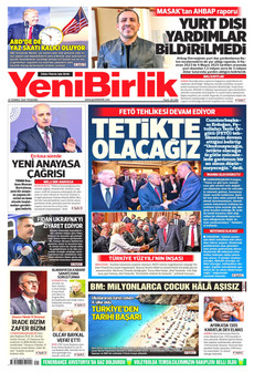 YENİBİRLİK 16 Temmuz 2026 gazete manşeti