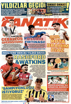 FANATİK 16 Temmuz 2026 gazete manşeti