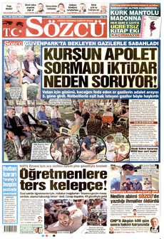 SÖZCÜ 17 Temmuz 2026 gazete manşeti