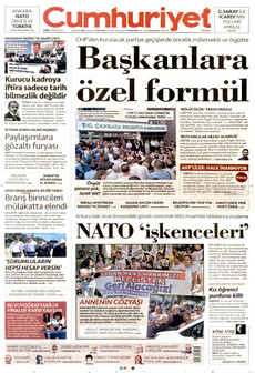 CUMHURİYET 17 Temmuz 2026 gazete manşeti