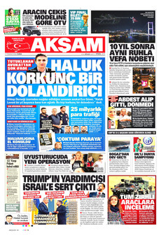 AKŞAM 17 Temmuz 2026 gazete manşeti