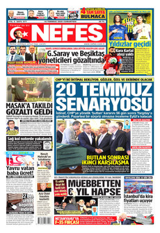 NEFES 18 Temmuz 2026 gazete manşeti