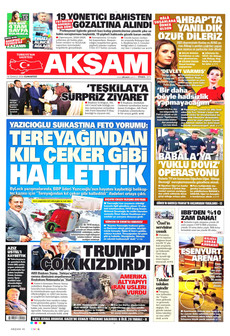 AKŞAM 18 Temmuz 2026 gazete manşeti