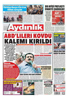 AYDINLIK GAZETESİ 18 Temmuz 2026 gazete manşeti